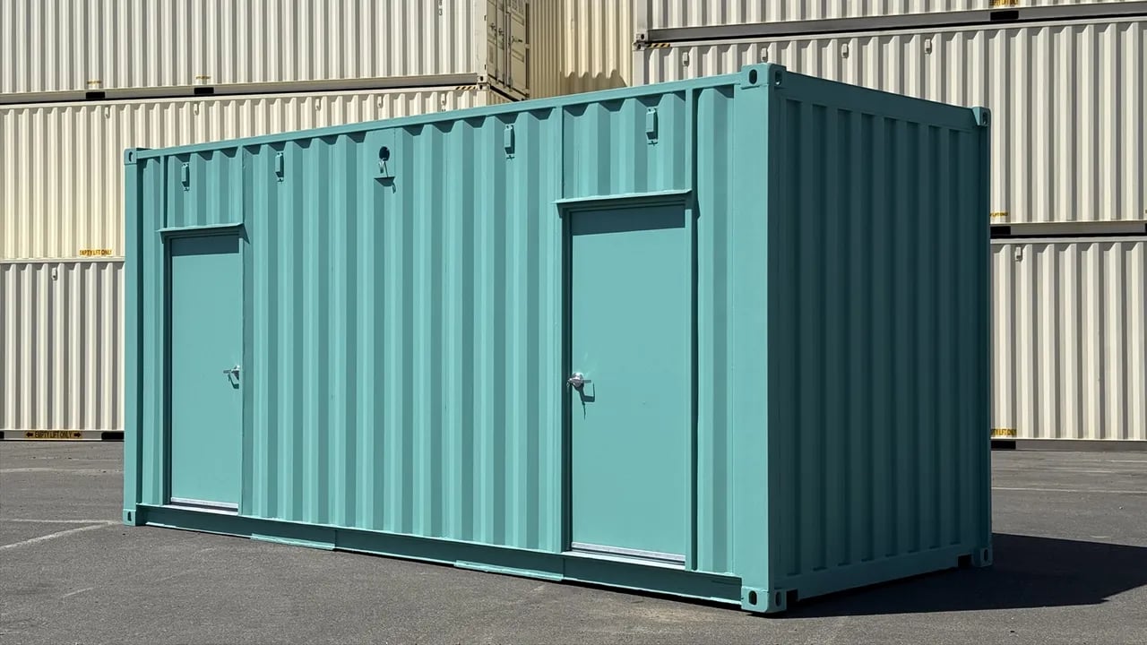 Blue 20ft container