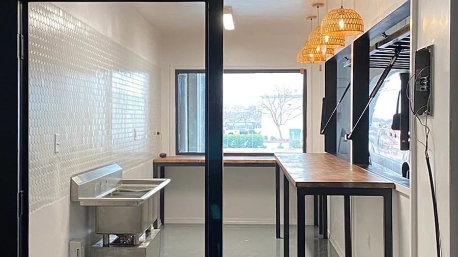 Container bar inside