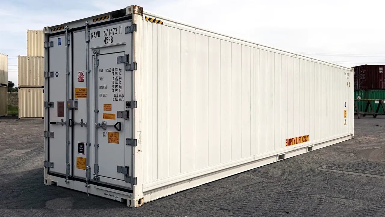 Container Reefer ath the yard