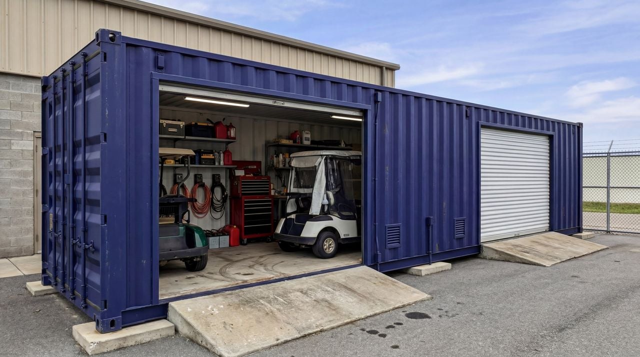 Golf car garage
