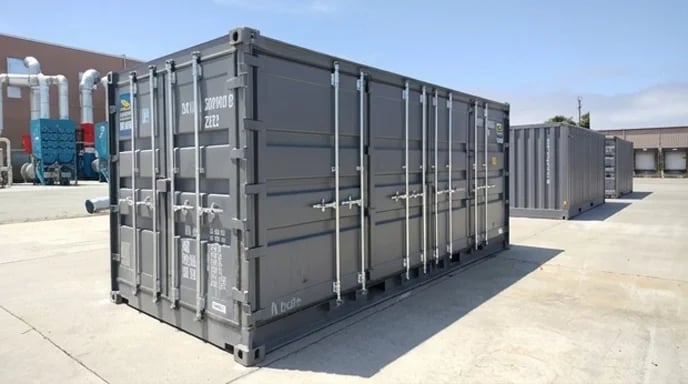 Storage container at the yard