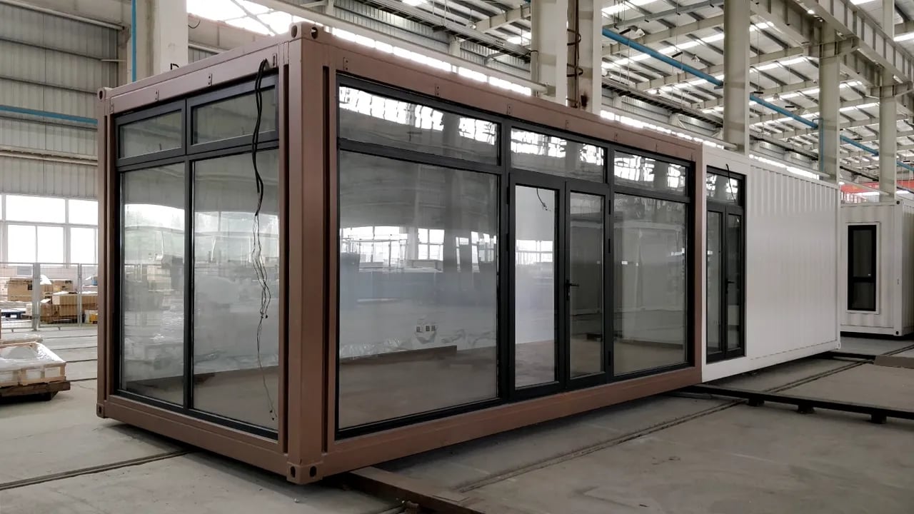 Store container inside the factory
