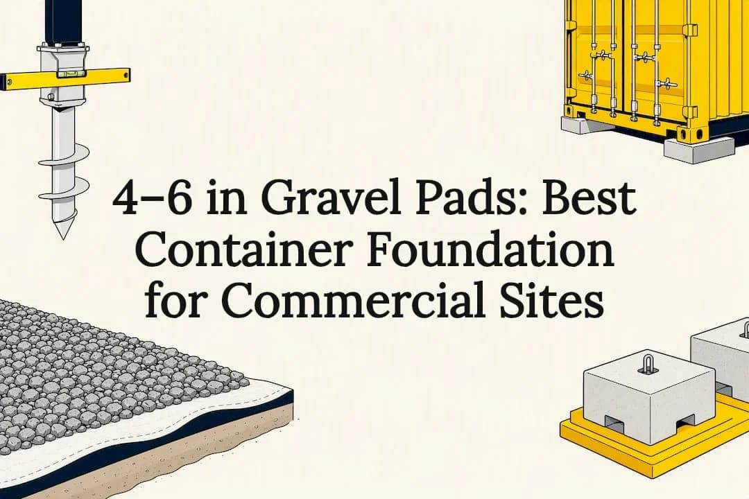 Container foundation options title card