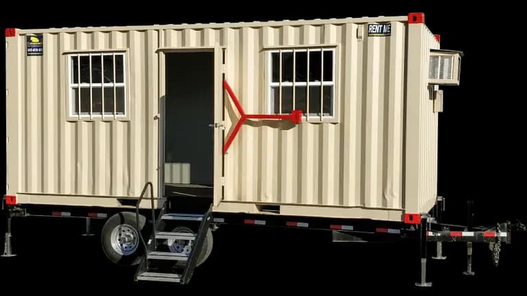 20ft mobile office container with trailer for sale