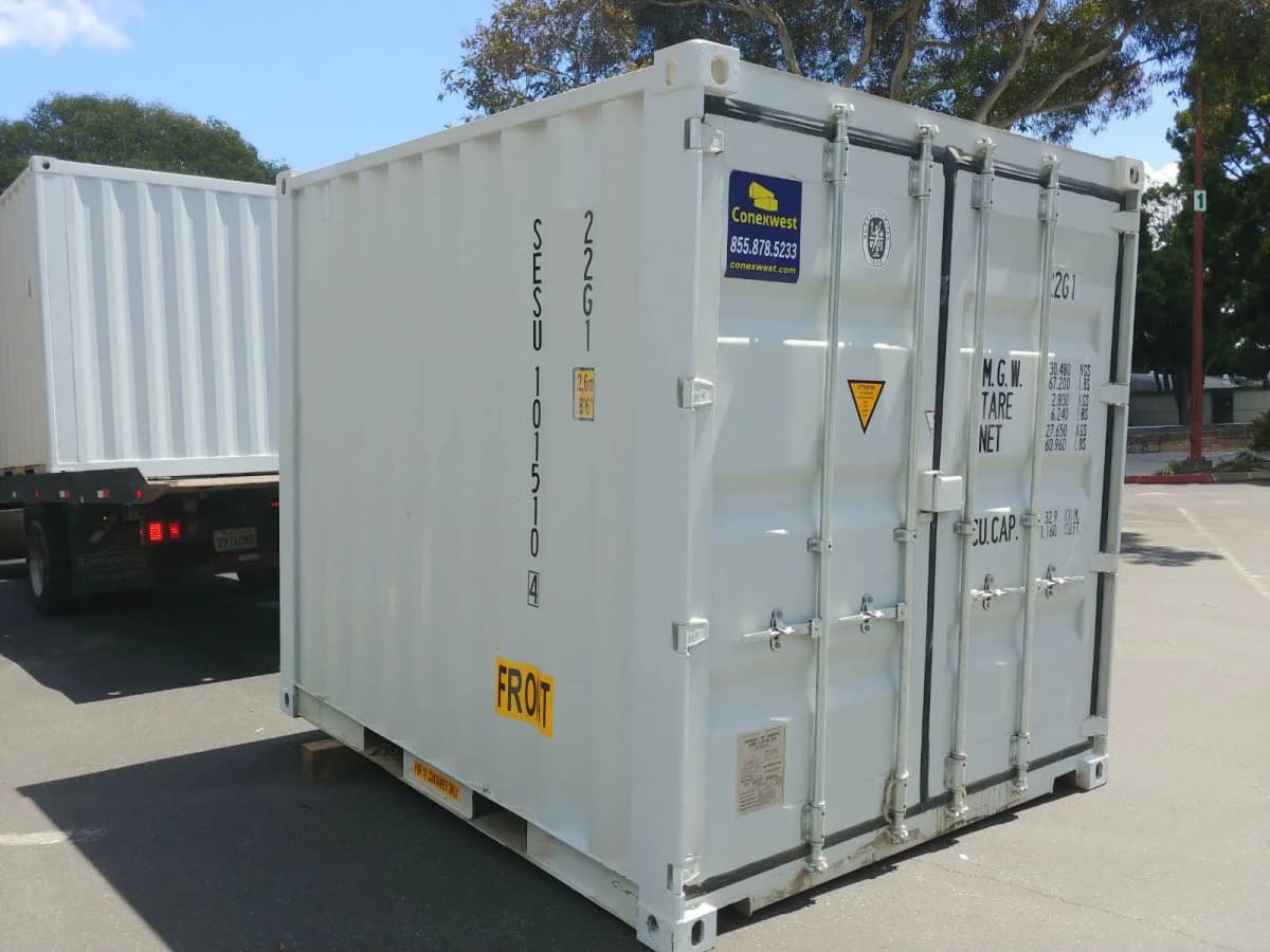 A 10ft shipping container