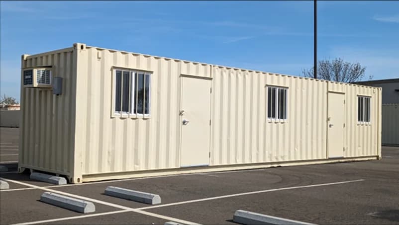 40-foot ground level container.