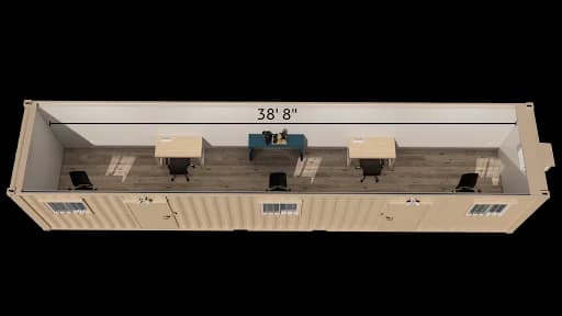 Our 40ft ground-level office container