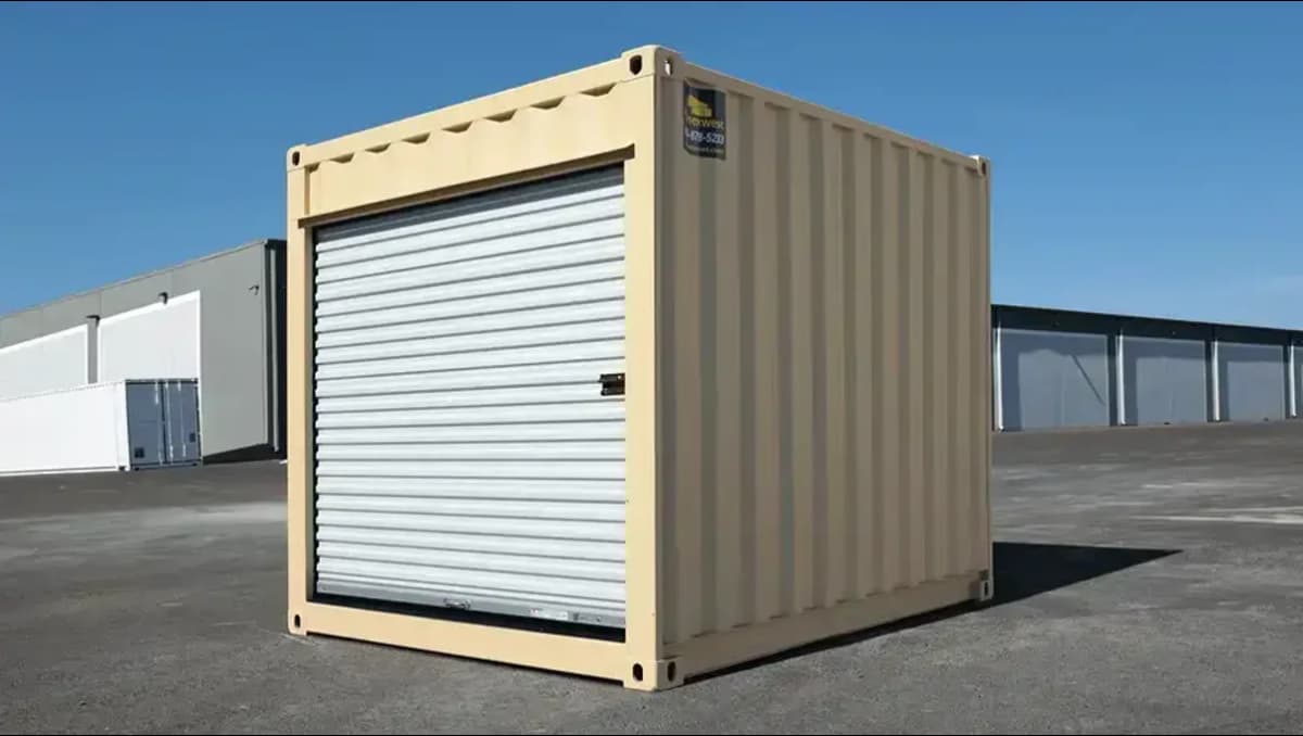 A 10ft shipping container