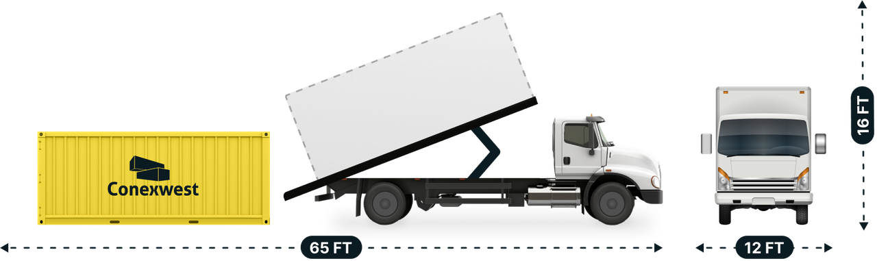 20ft Tilt Bed Shipping Container Delivery by Conexwest 2 6