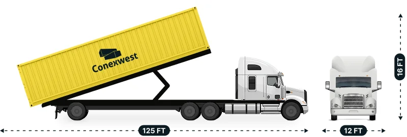 45ft Tilt Bed Shipping Container Delivery by Conexwest 2 0