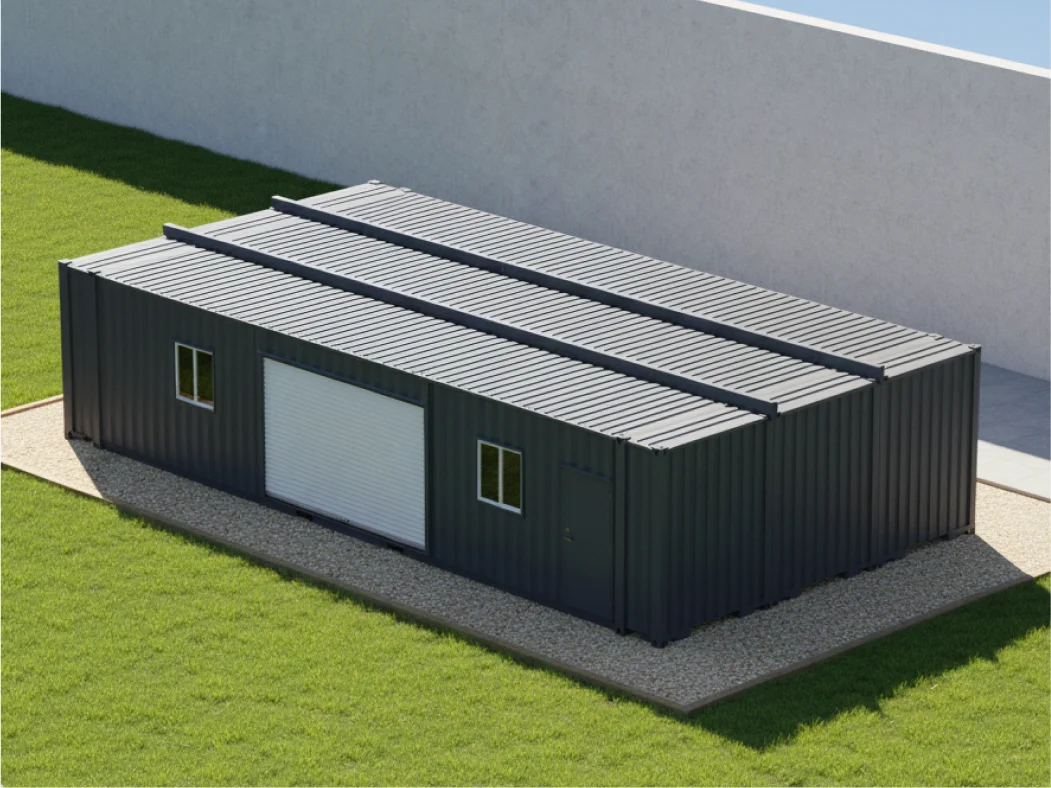 A Closet for a Superstar: A High-End Closet for Yard Sale Built Entirely From Shipping Containers