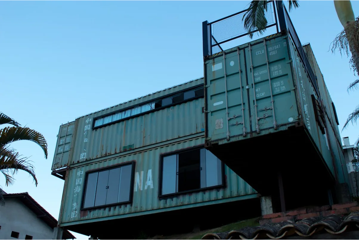 A shipping container home