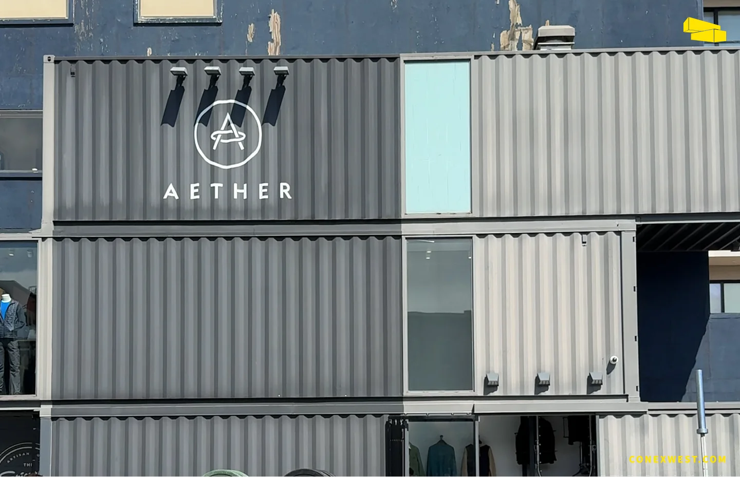 AETHER Apparel's Shipping Container Store: Urban Retail Reimagined