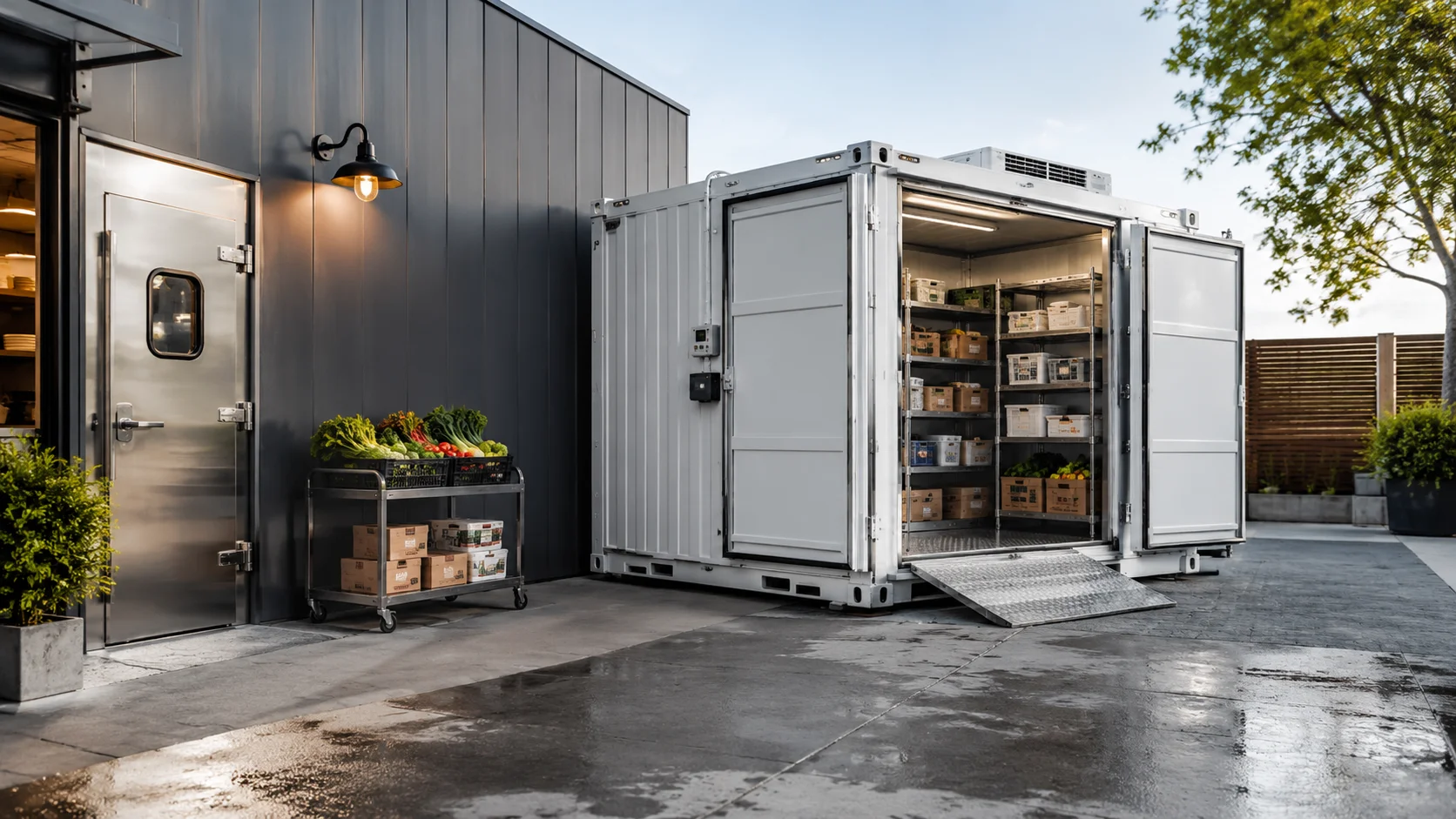 an ai generated image of a cold storage