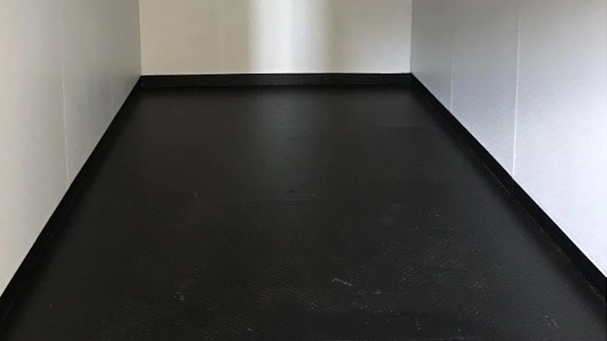 black floor