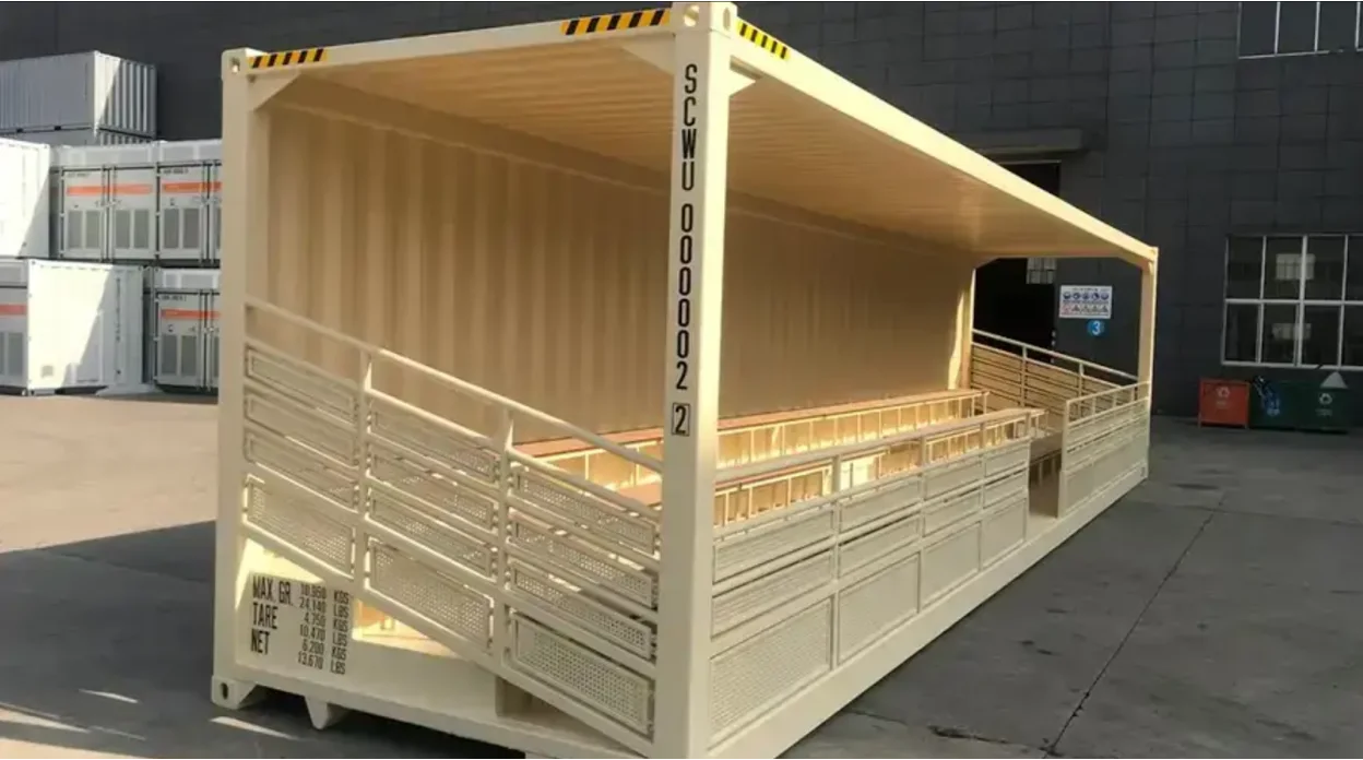 Bleacher Shipping Container