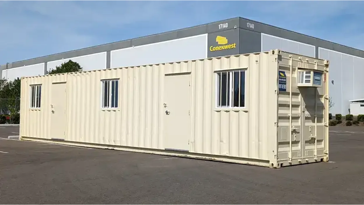 Conexwest 40ft ground-level office container.
