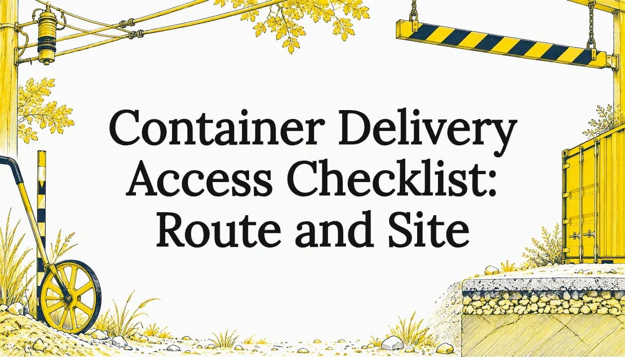 Container Delivery Access Checklist: Route and Site