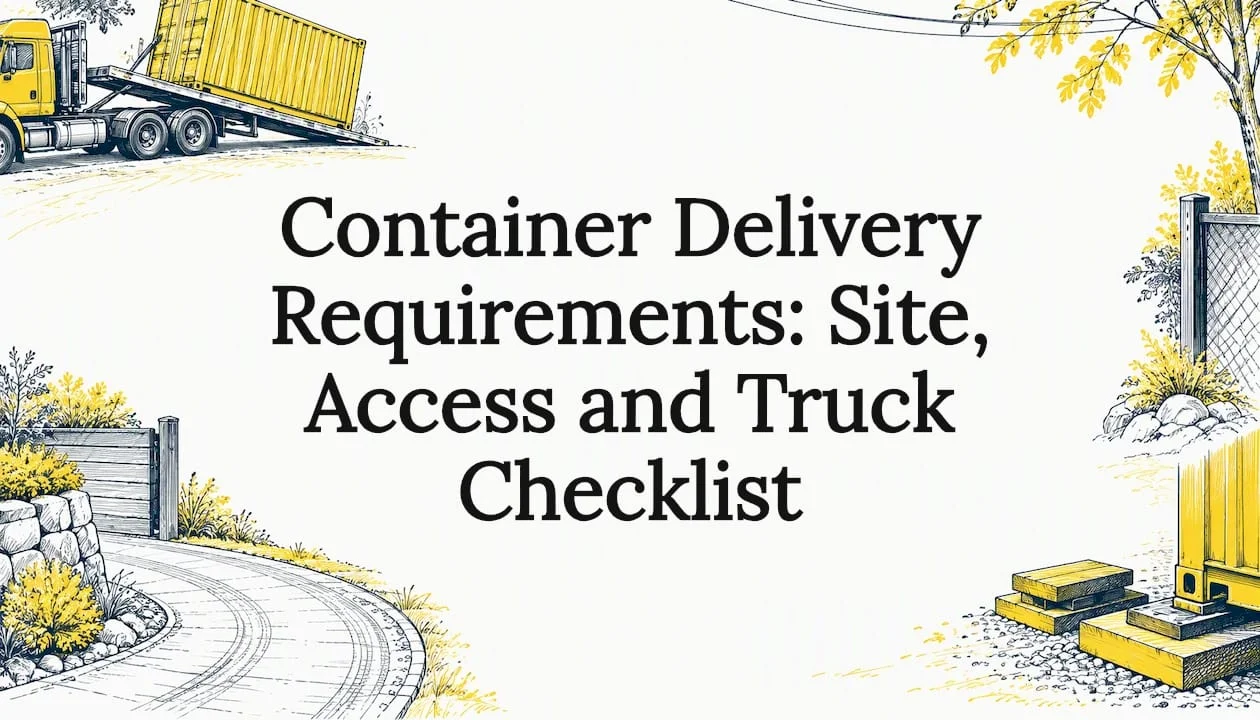 Container Delivery Requirements: Site, Access and Truck Checklist