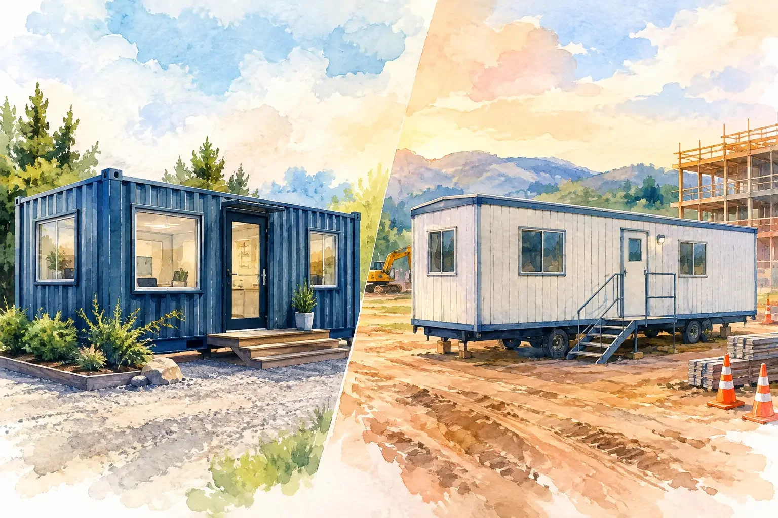 Container Office Versus Site Trailer: Which Fits?