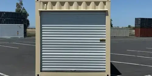 Containers with roll-up doors