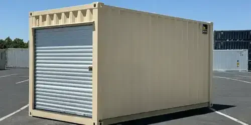 Containers with roll-up doors