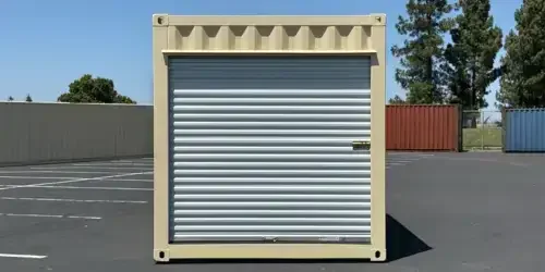 Containers with roll-up doors