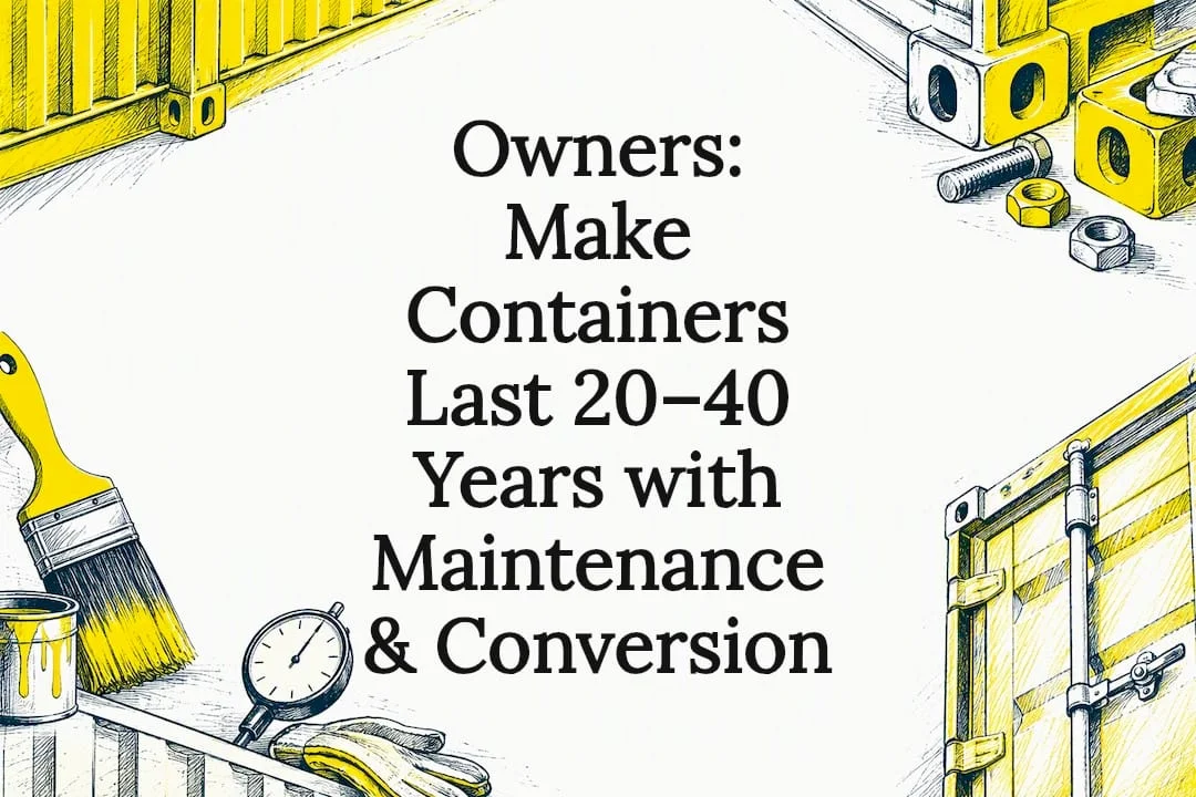 Owners: Make Containers Last 20–40 Years with Maintenance & Conversion