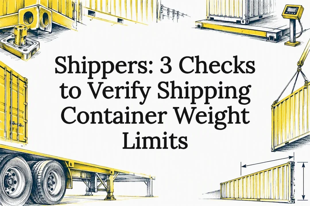 Shippers: 3 Checks to Verify Shipping Container Weight Limits