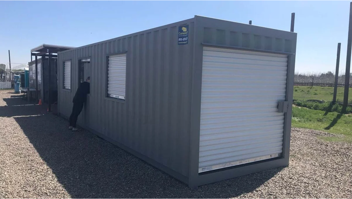 Shipping Container Apartment with Garage