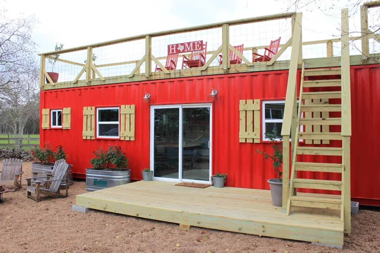 Shipping Container House with Roof Deck