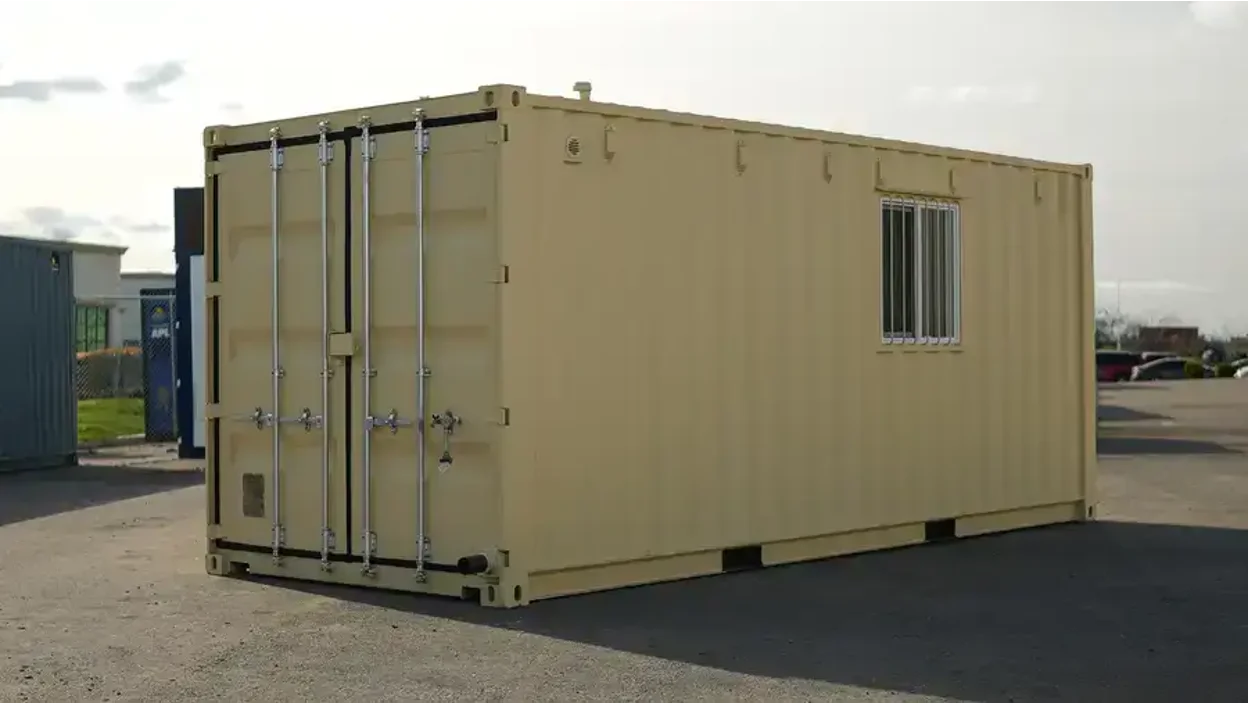 Shipping Container Office with Bathroom