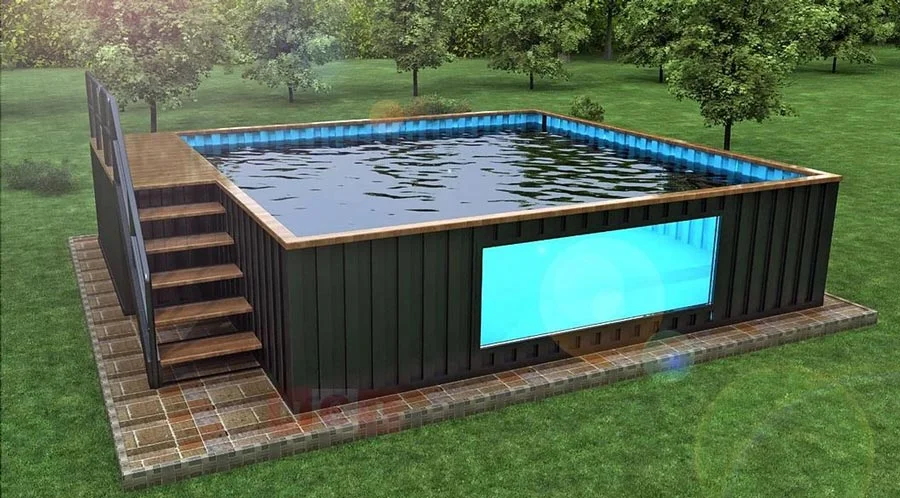 Shipping container pool