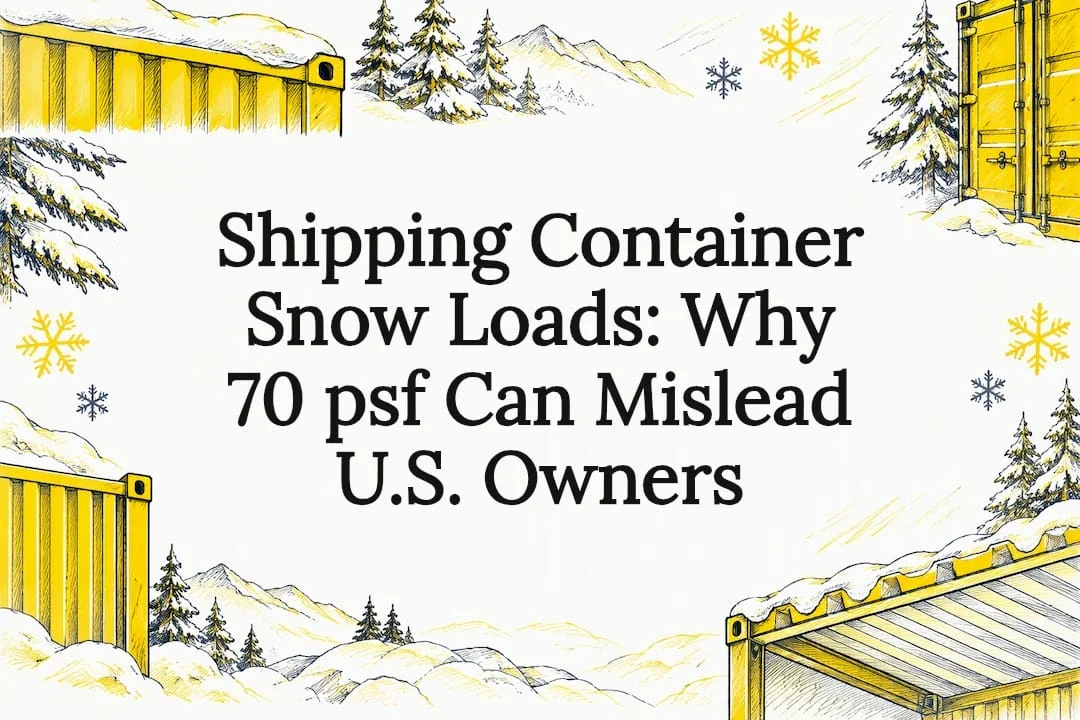 Shipping Container Snow Loads: Why 70 psf Can Mislead U.S. Owners